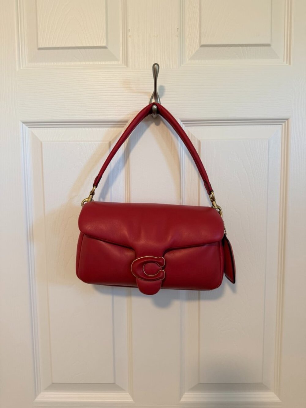 Coach Pillow Tabby 26 Red Apple Leather Shoulder Crossbody Bag